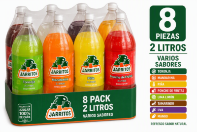 Jarritos 2 L paquete surtido con 8 piezas