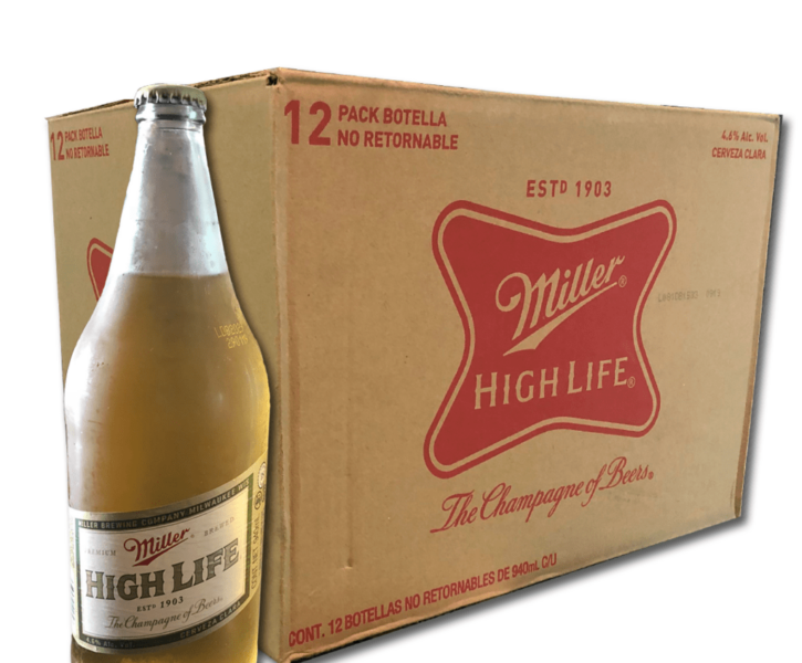 Miller High Life cartón con 12 piezas